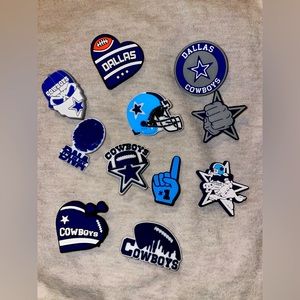 Dallas cowboys croc charms 11 pieces ✨